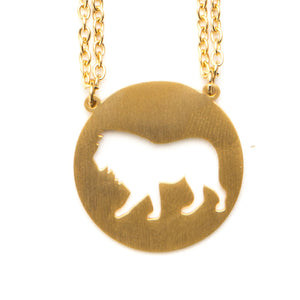 Open image in slideshow, Lion Animal Necklace ENTJ Spirit Animal Necklace - Jaeci Jewlery
