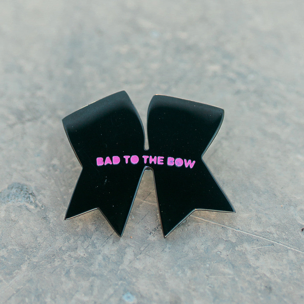 Bad To The Bow Enamel Pin Pins - Jaeci Jewlery