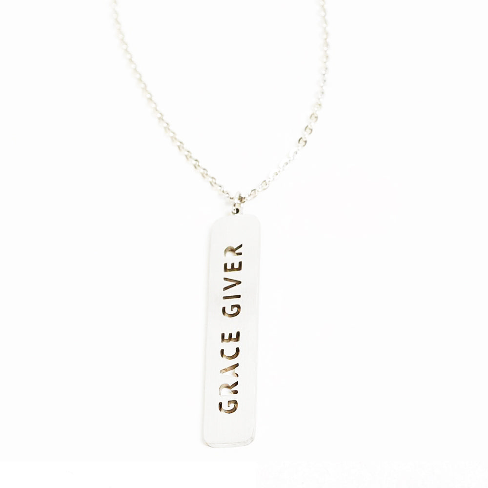 Grace Giver Cutout Necklace Religious Jewelry - Jaeci Jewlery