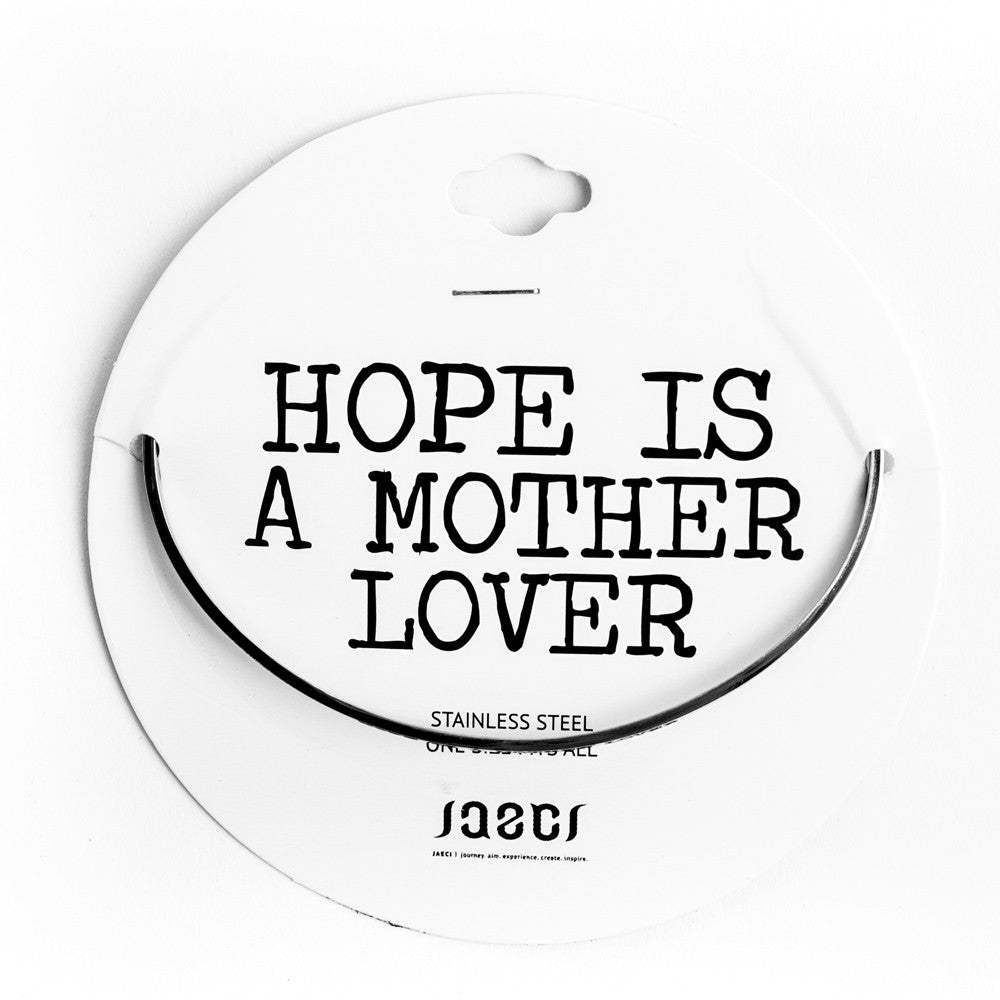 HOPE IS A MOTHER LOVER DELICATE BANGLE Religious Delicate Cuff Bangle - Jaeci Jewlery