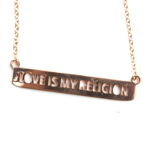 Open image in slideshow, DELICATE LOVE IS MY RELIGION NECKLACE Religious Jewelry - Jaeci Jewlery

