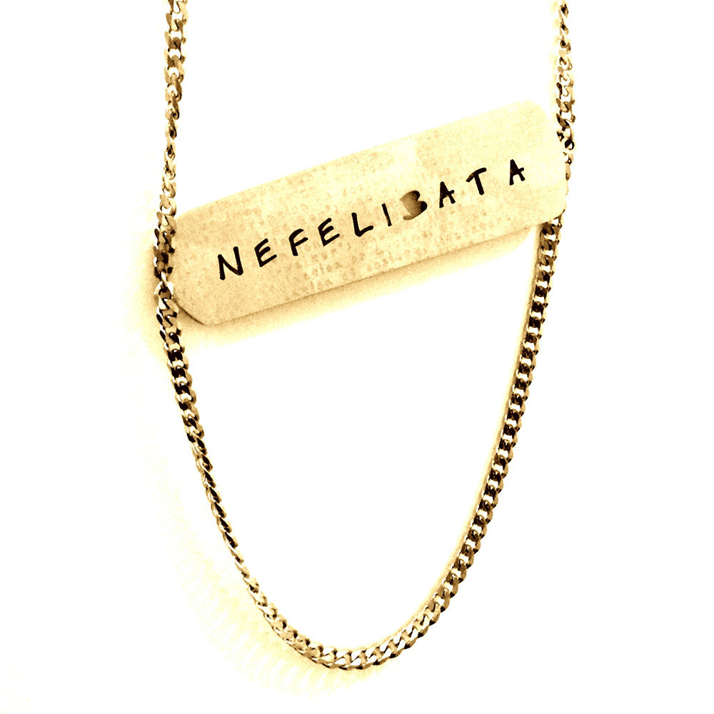Nefelibata Word Cloud Cutout Necklace Discontinued - Jaeci Jewlery
