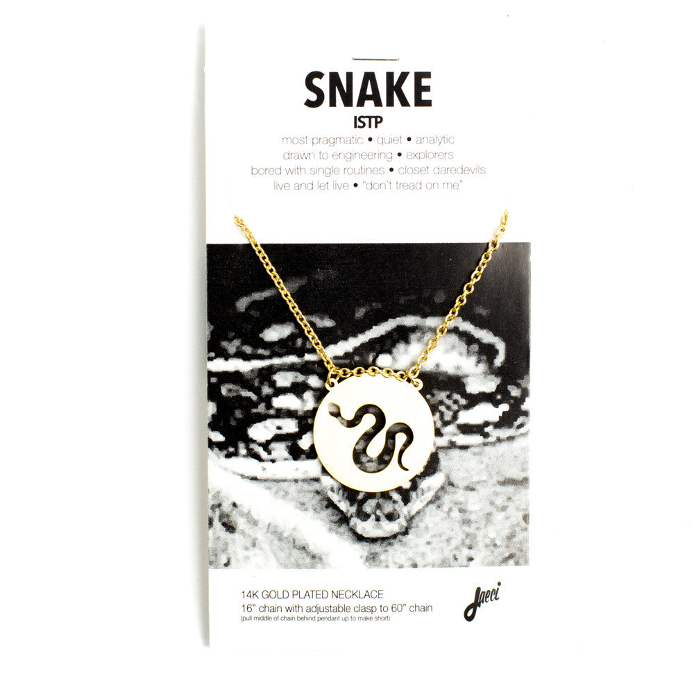 Snake Spirit Animal Necklace ISTP Spirit Animal Necklace - Jaeci Jewlery