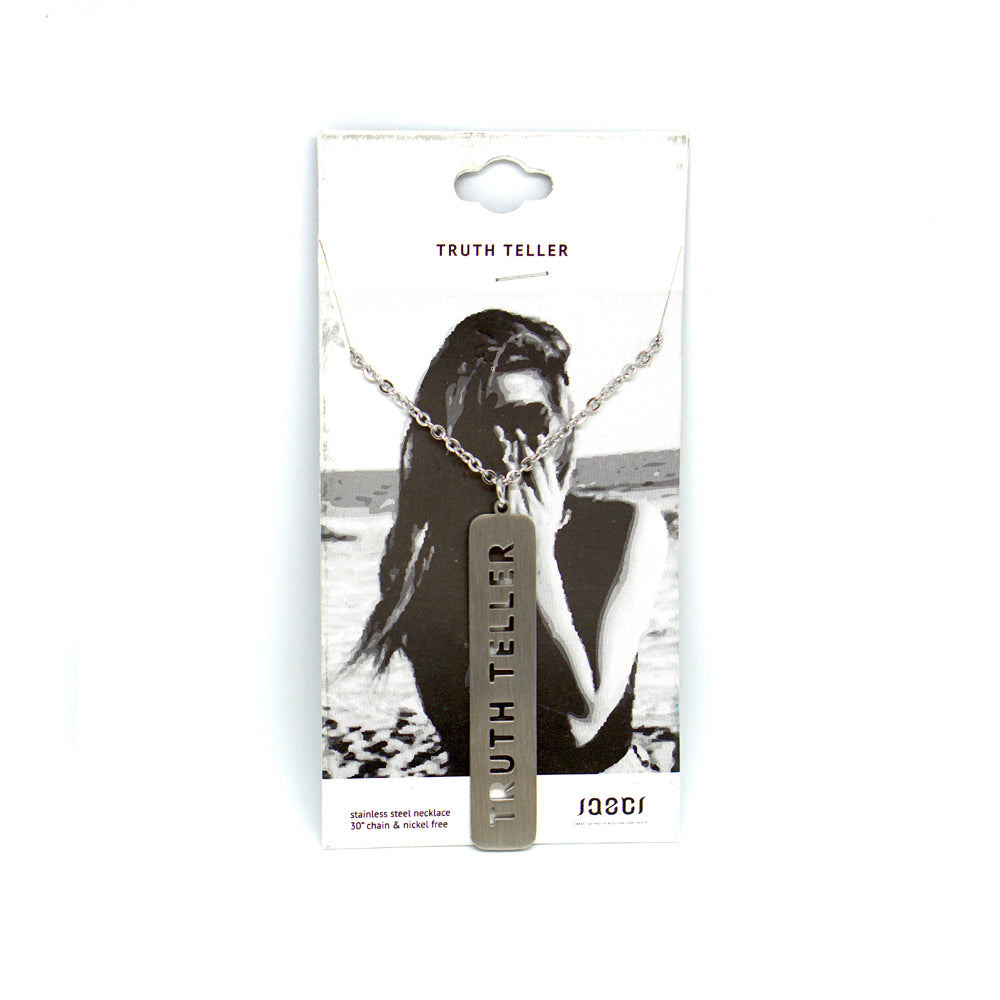 Truth Teller Cutout Necklace Religious Jewelry - Jaeci Jewlery